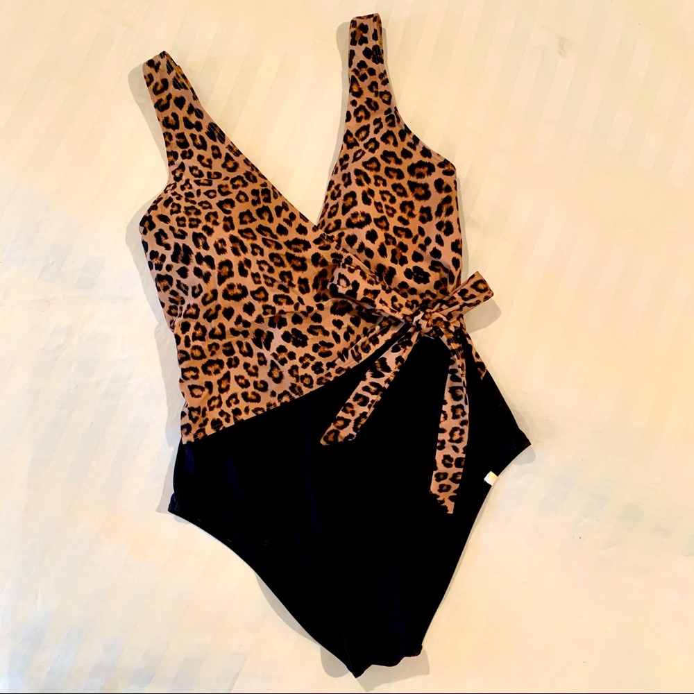 Summersalt Perfect Wrap One Piece - Leopard